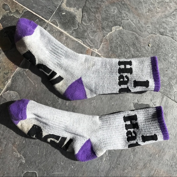 Zumiez Accessories I Heart Haters Socks Grey And Purple Poshmark